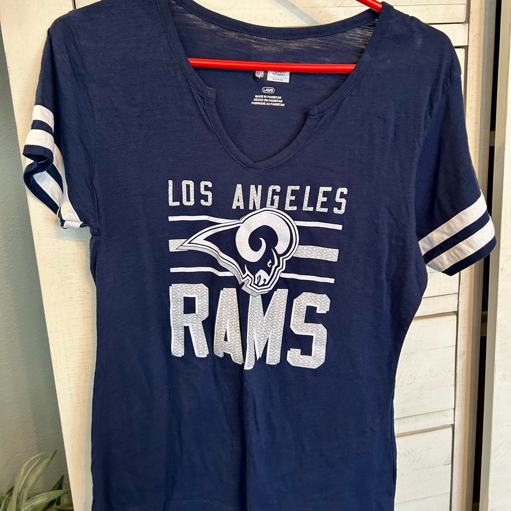 Women’s Los Angeles Rams Navy Blue T-Shirt